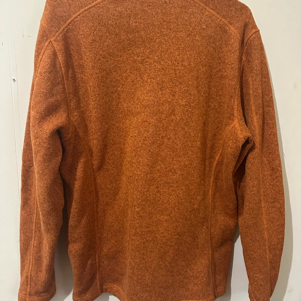 The North Face Medium Orange Pullover Half Zip Fleece Sweater
